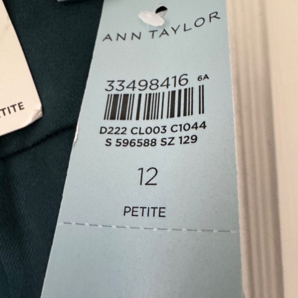 NWT Ann Taylor Petite Straight Pant Airy Wool Blend - Curvy Fit Style #:59658 - Picture 4 of 7